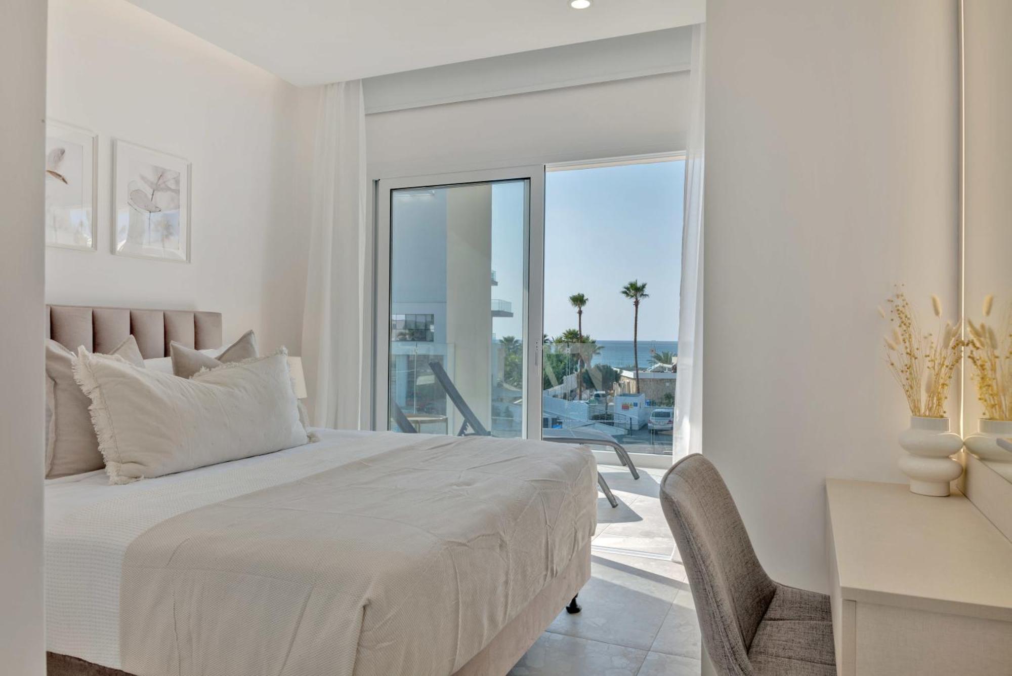 شقة Phaedrus Living: Seaview Luxury Flat Limnaria 150 بافوس المظهر الخارجي الصورة